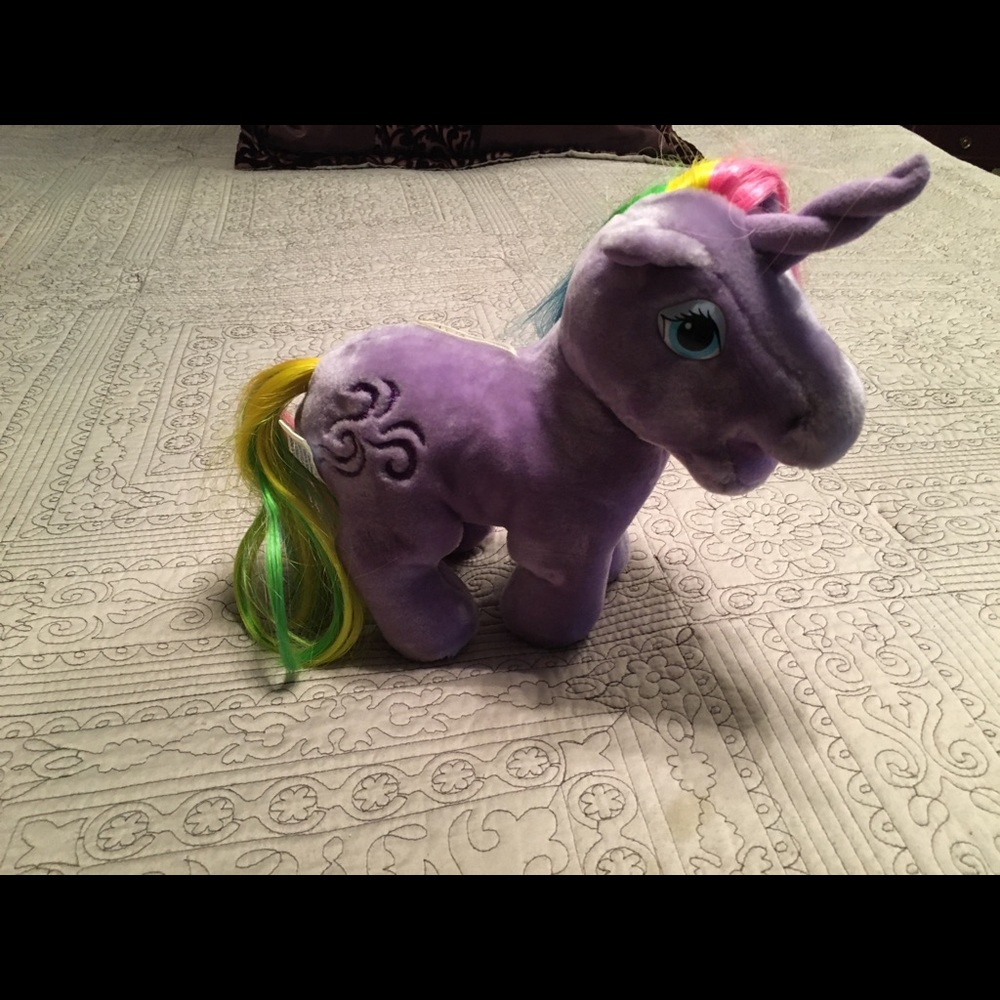 Vintage My Little pony unicorn  stuffed toy